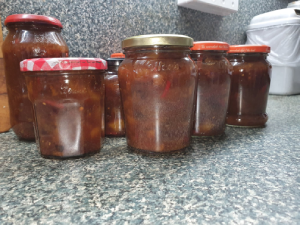 First Half Of Large Batch Of Chutney